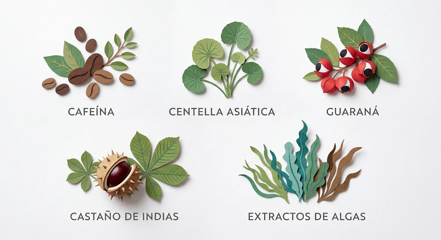 Algunos activos del Anticelulítico avanzado Akento