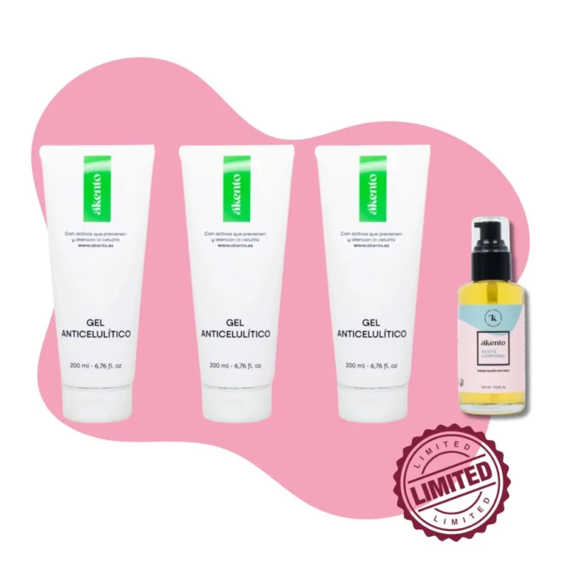 PACK 3 Anticelulíticos + REGALO Aceite corporal